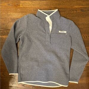 Columbia PFG Gray 1/4 button up Large